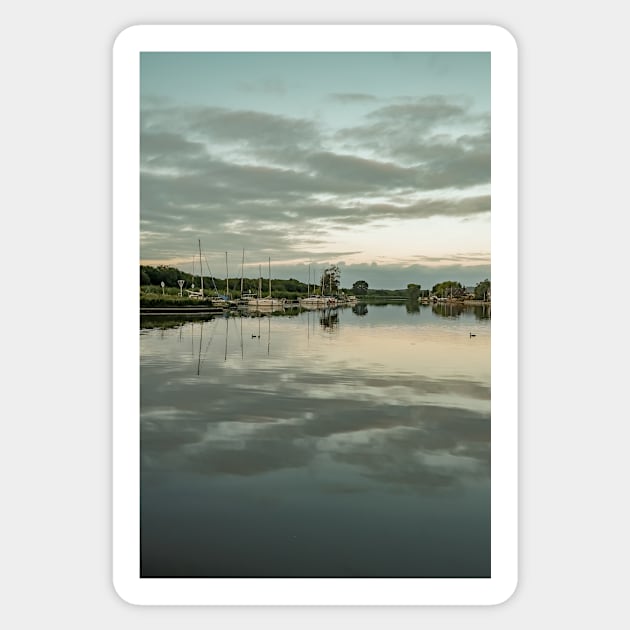 River Bure at dusk Sticker by yackers1